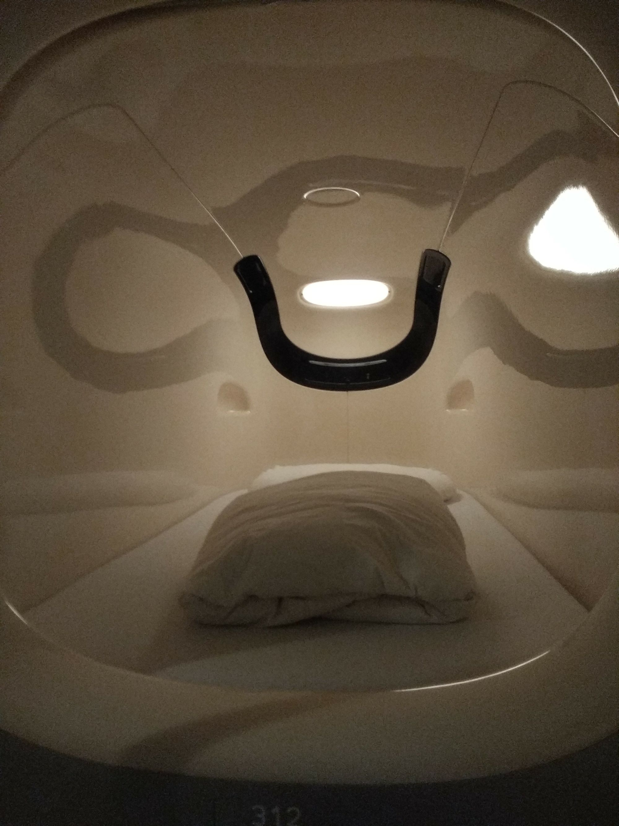 Abflug in die Kapsel