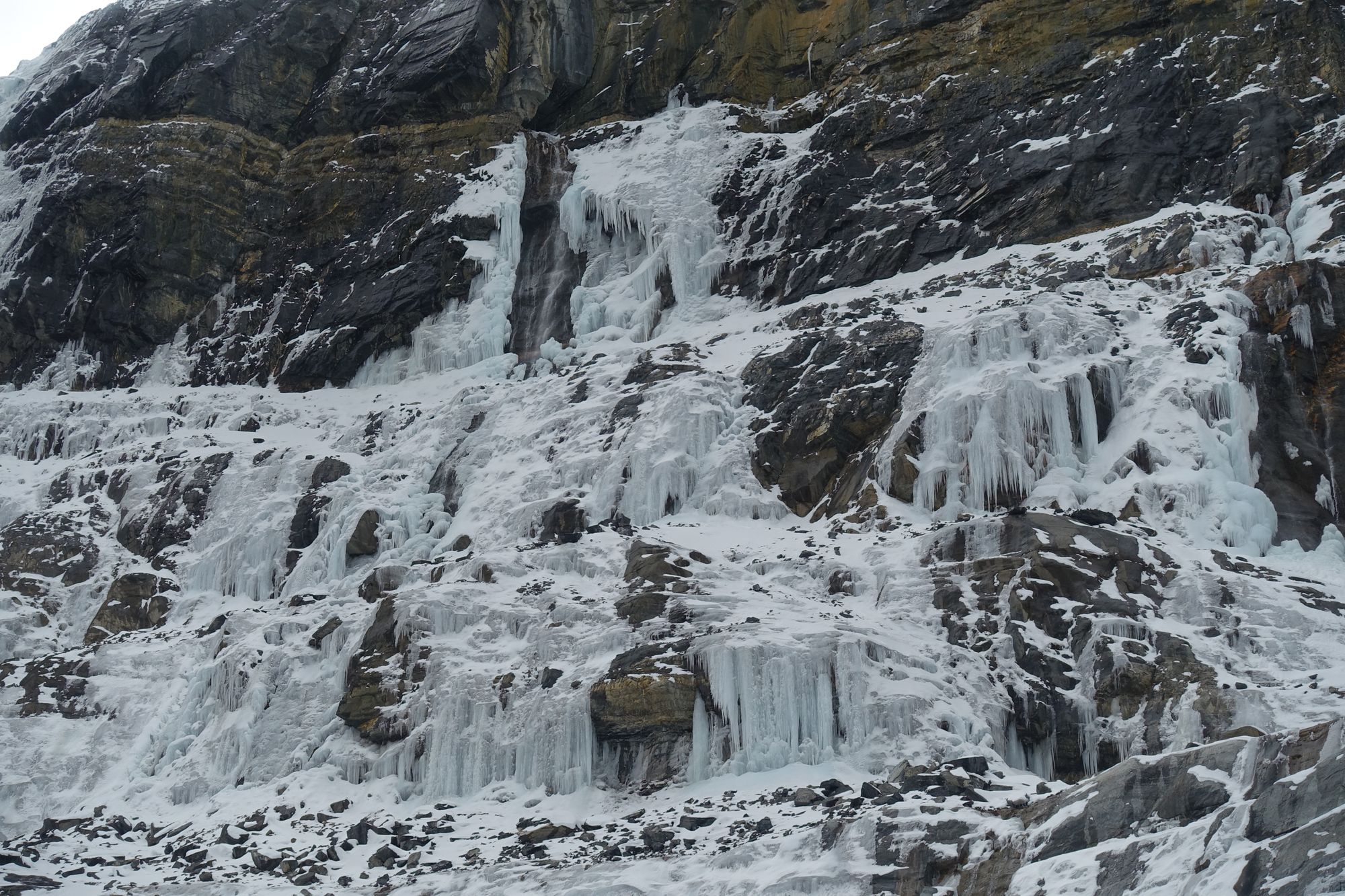 Eis- und Wasserfälle