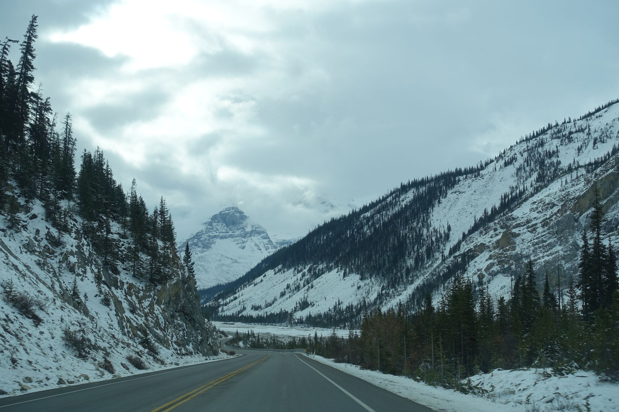 Driving in a Winterwonderland - Icefields Parkway